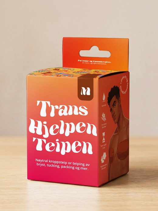 Transhjelpen Teipen – Medium – 4″ – Brun